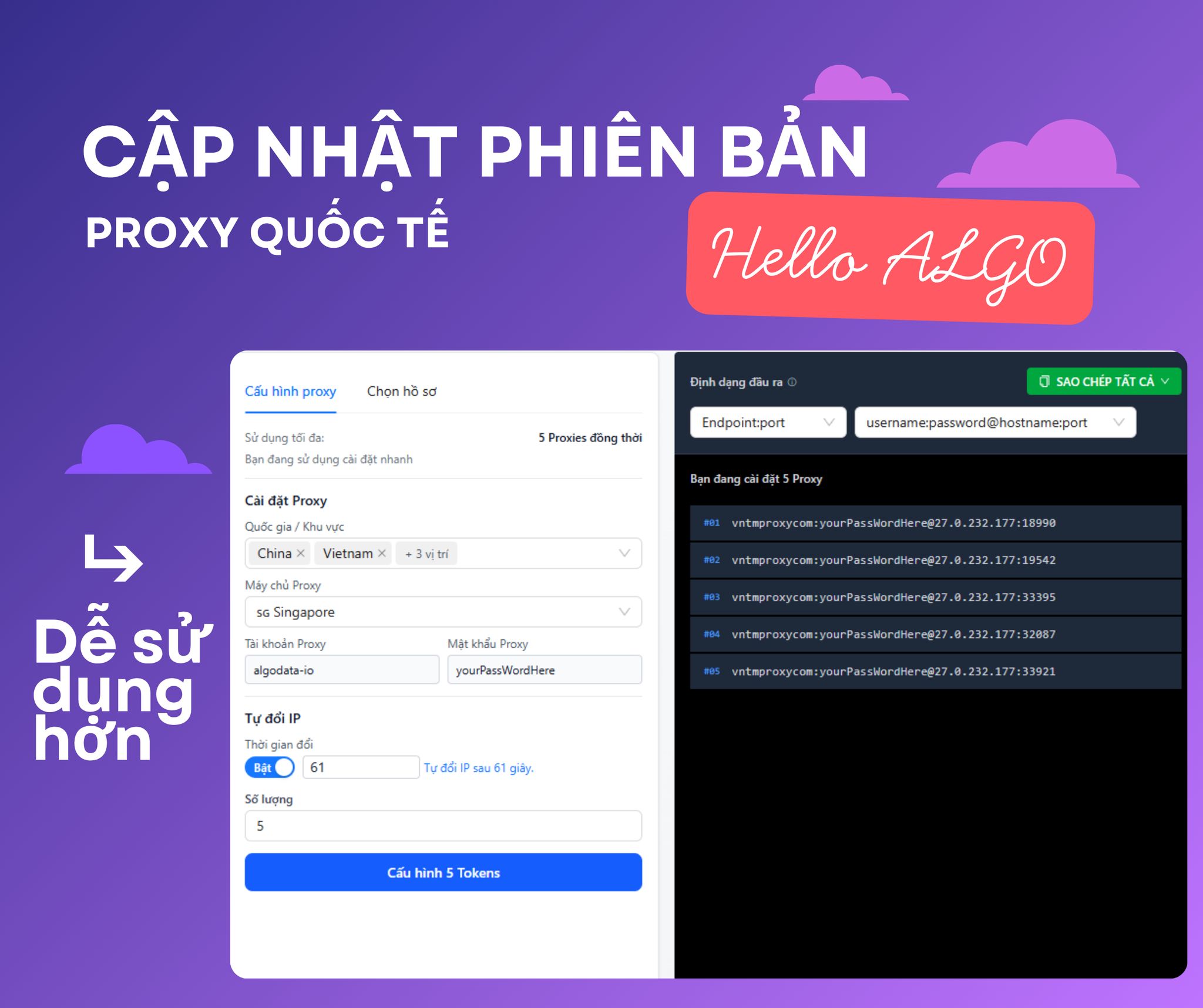 TMProxy - ALGO Proxy (trước đây là TMProxy) sắp cập nhật phiên bản ...