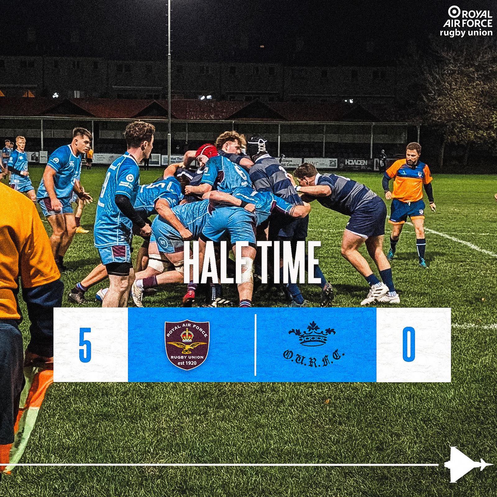 RAF Rugby Union - U23s have the lead at half time against... | Facebook