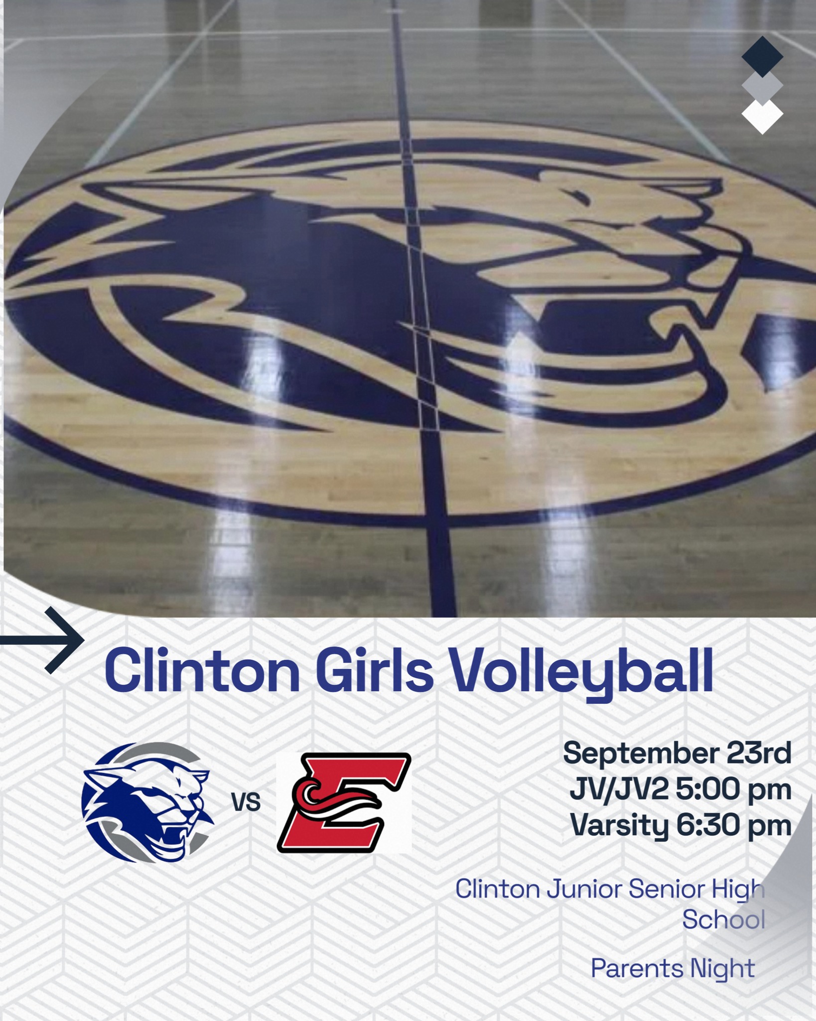 🎉🏐 Game Day! 🏐🎉 Come... - Clinton Community School District | Facebook