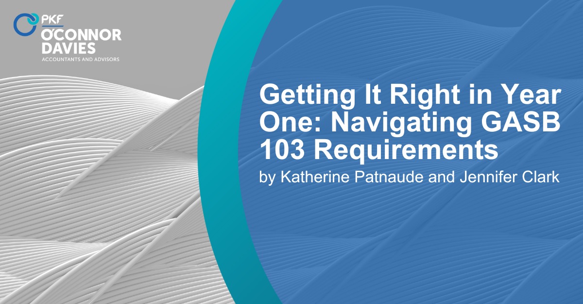 PKF - Katherine Patnaude, CPA, and Jennifer Clark, CPA, outline key ...