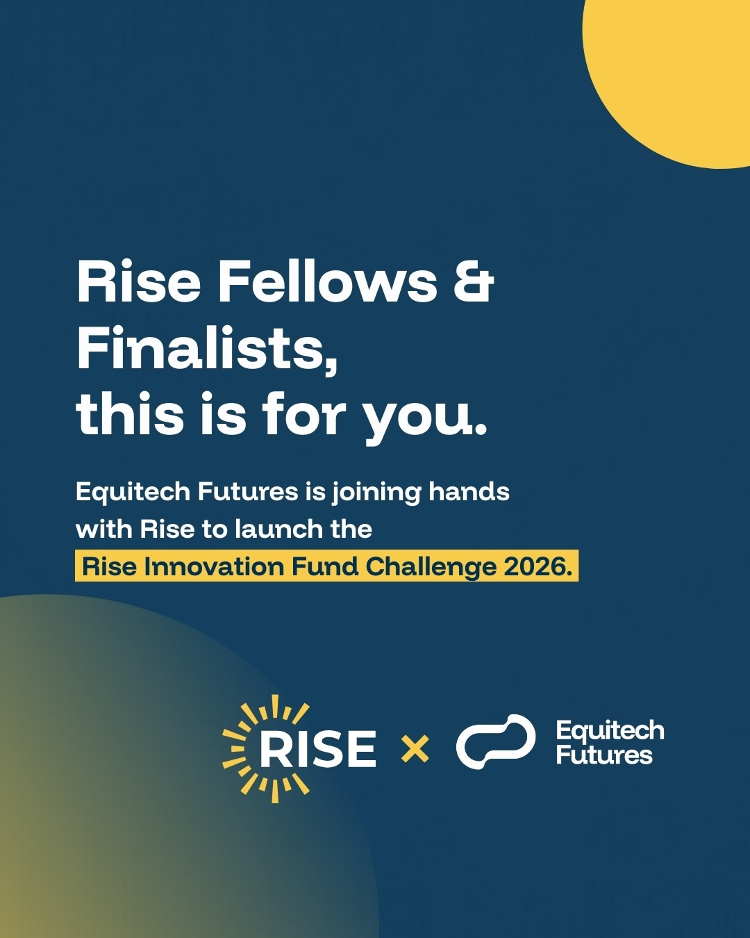 Rise Fellows & Finalists — this is for... - Equitech Futures | Facebook