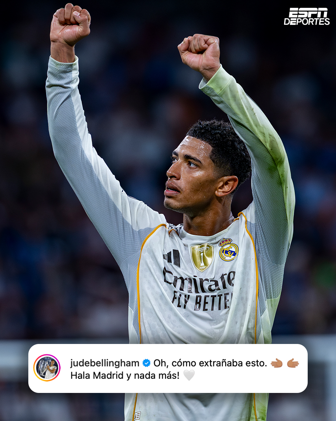 ESPN Deportes - Jude Bellingham extrañaba las canchas 🫲🫱. | Facebook