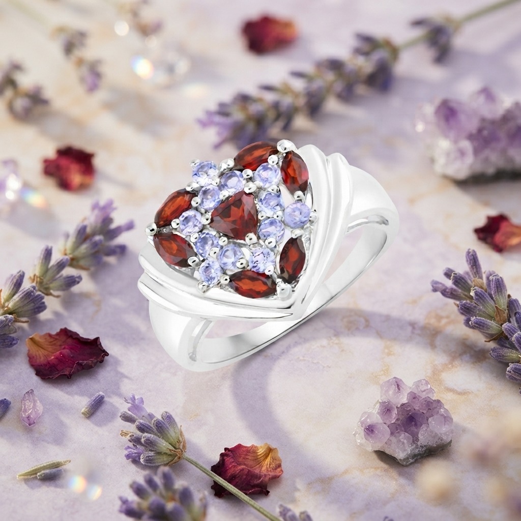 ❤️チャネ❤️ Spectacular Womens 14K White Gold Over Solid Sterling Silver