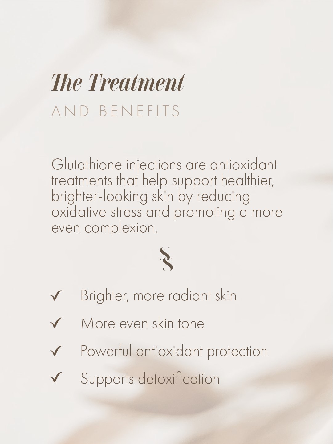 ✨ What are Glutathione Injections? Glutathione is a naturally occurring antioxidant found within the body, often referred to as the body's 