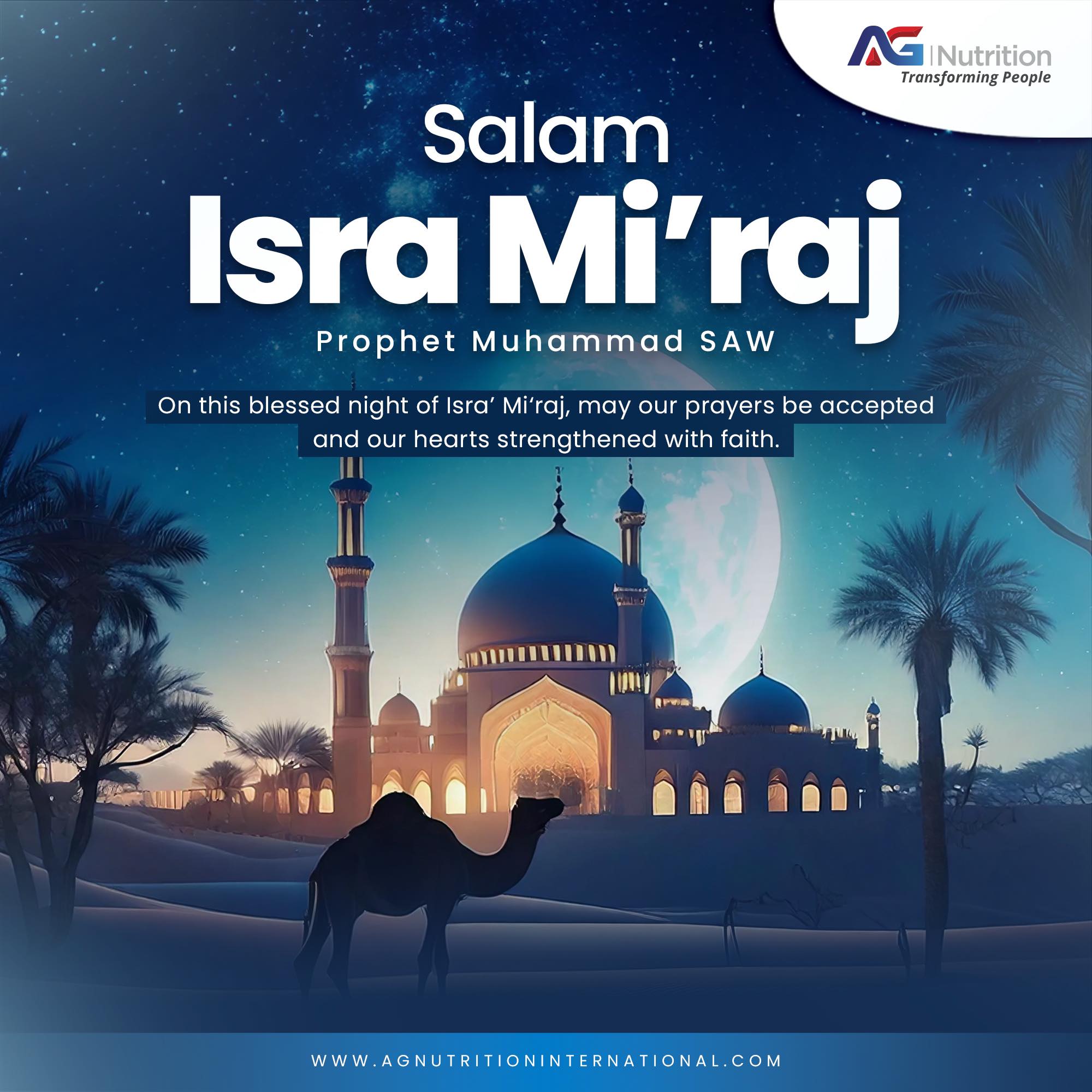 AG - SALAM ISRA MI’RAJ 🌙 Isra Mi’raj is a special reminder of faith ...