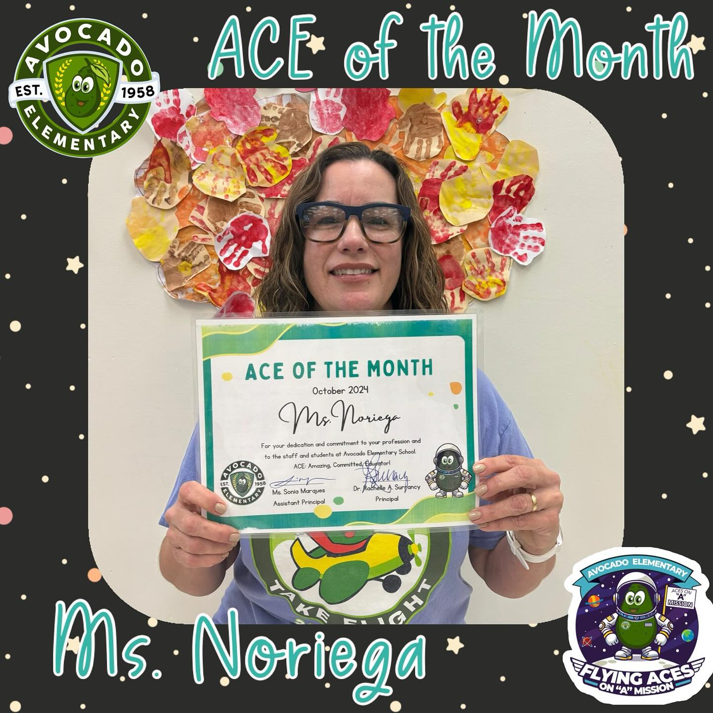 Congratulations to Ms. Noriega for... - Avocado Elementary | Facebook