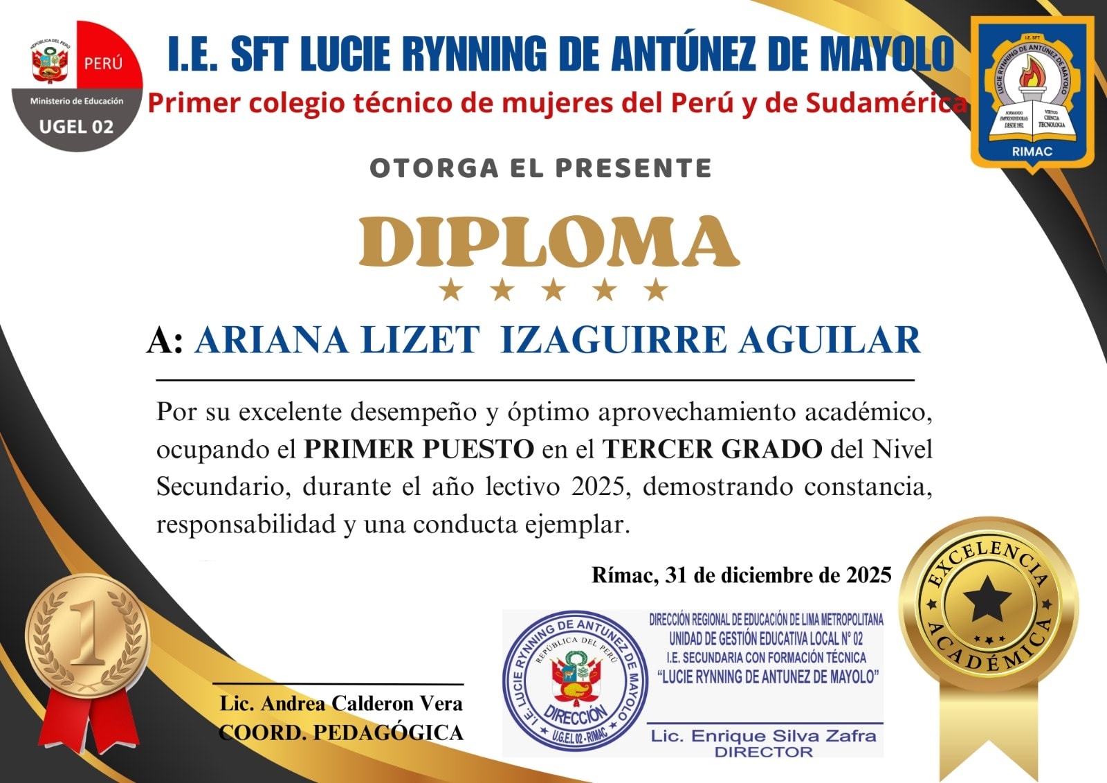 Lucie Rynning de Antúnez de Mayolo | Lima