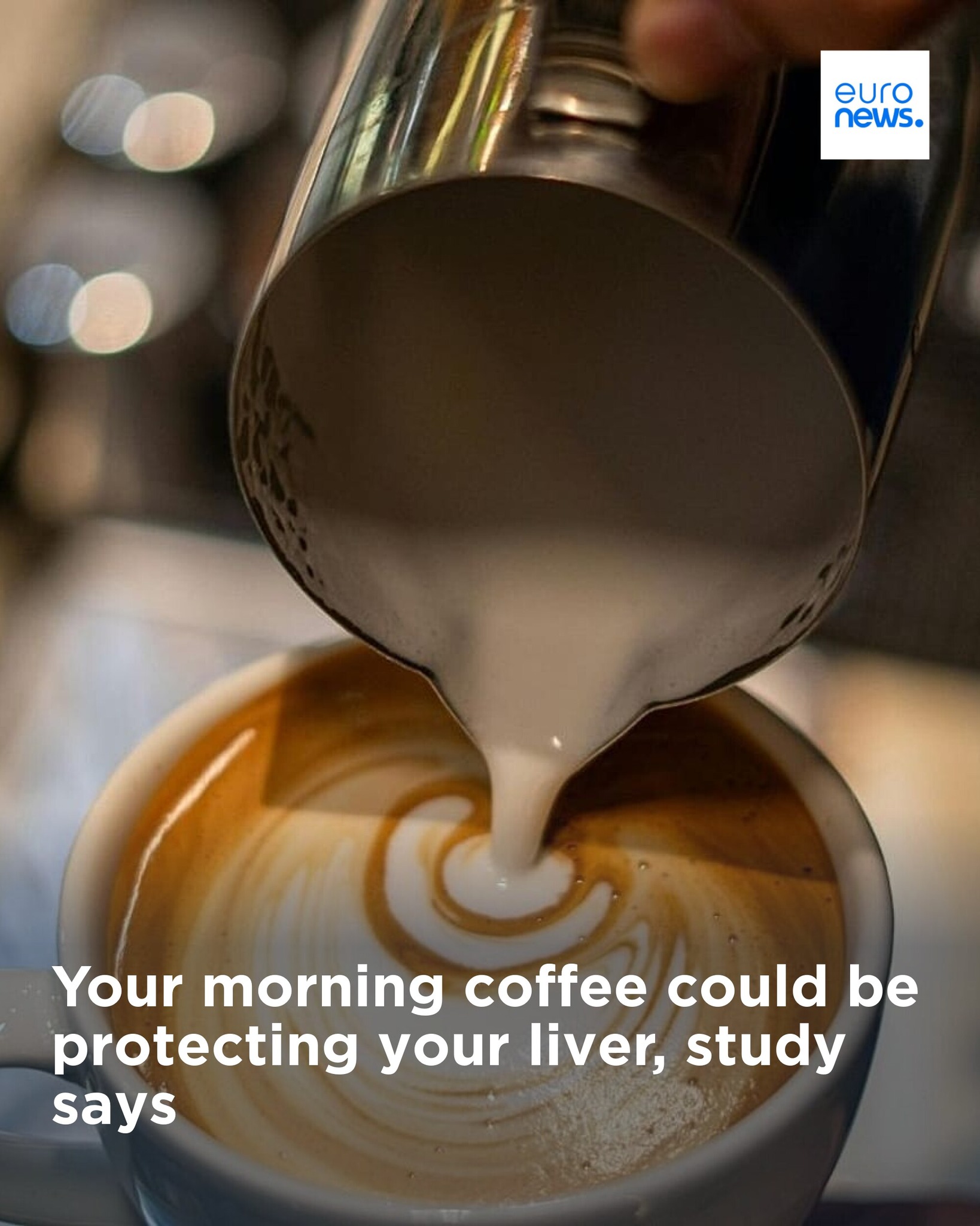 Drinking coffee — even decaf — is linked to lower risks of cirrhosis, liver cancer and liver-related death, a new study has found. ➡️ https://l.euronews.com/HlPP