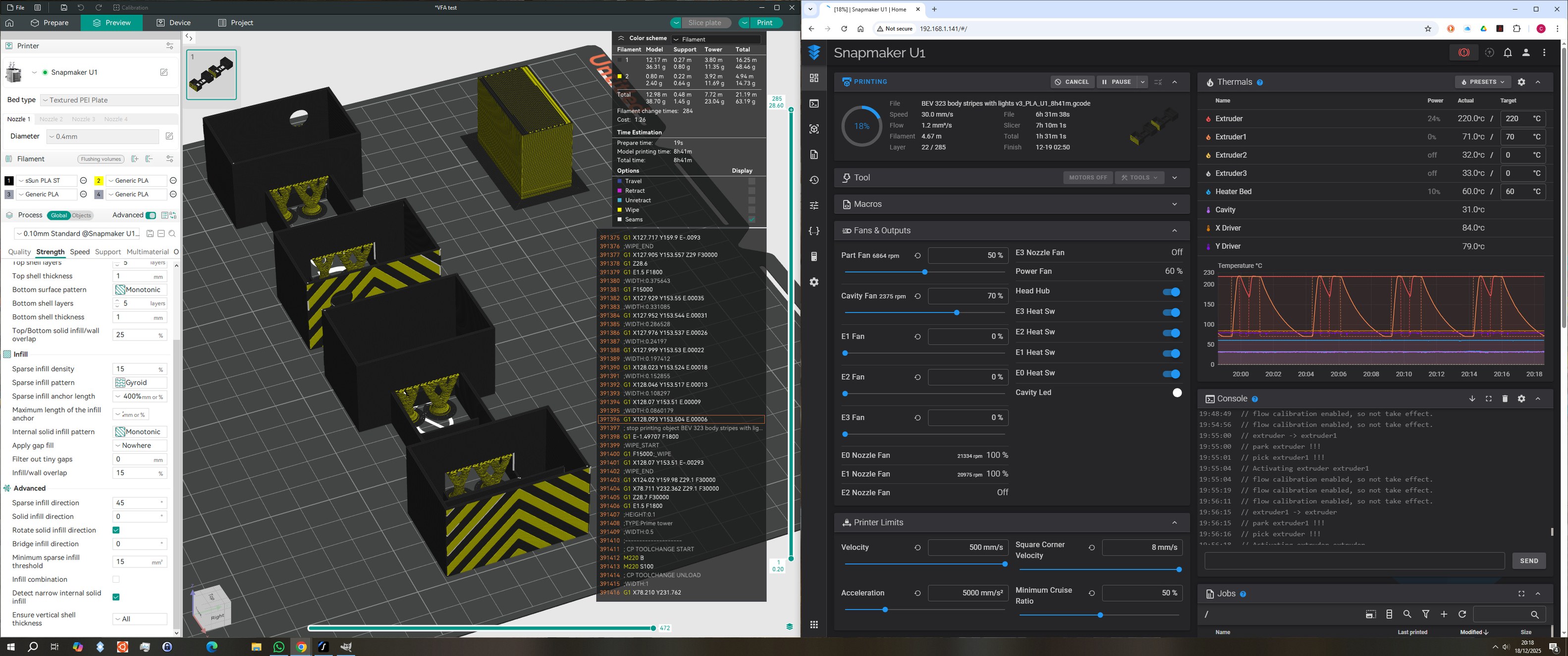 Loco - Holiday time fun. Taking my time to optimise my new Snapmaker U1 ...