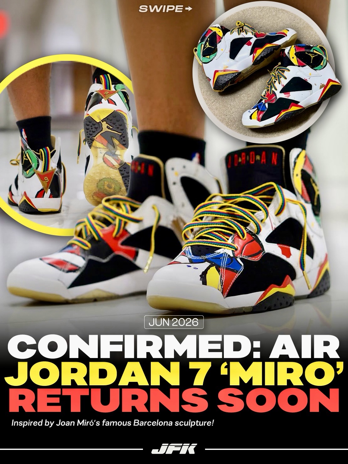Confirmed: Air Jordan 7 “Miro” Returns June 2026 🎨 One of the