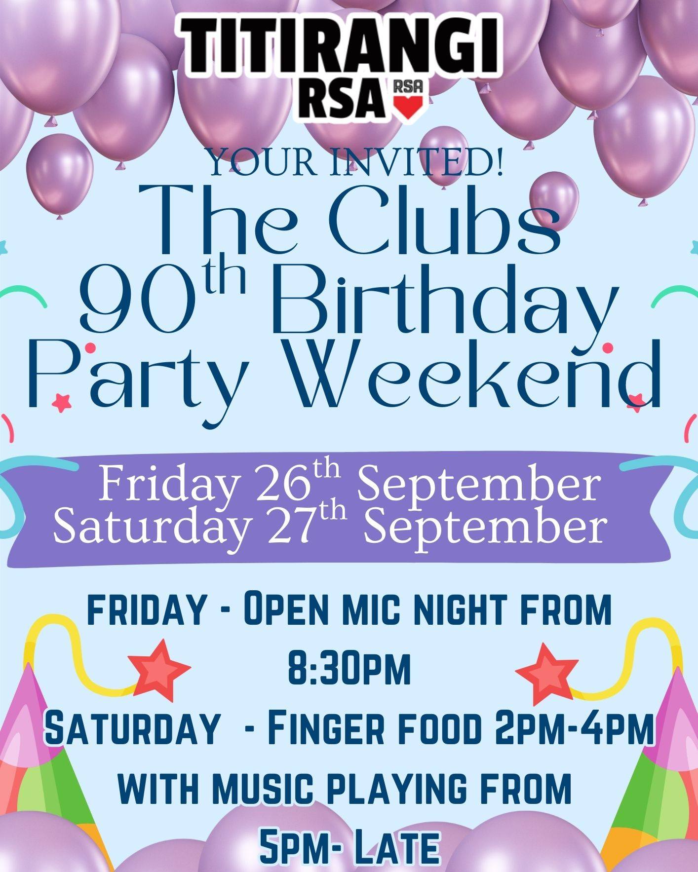 Titirangi - 🎉🎂 We’re Turning 90! 🎂🎉 Help us celebrate a truly special ...