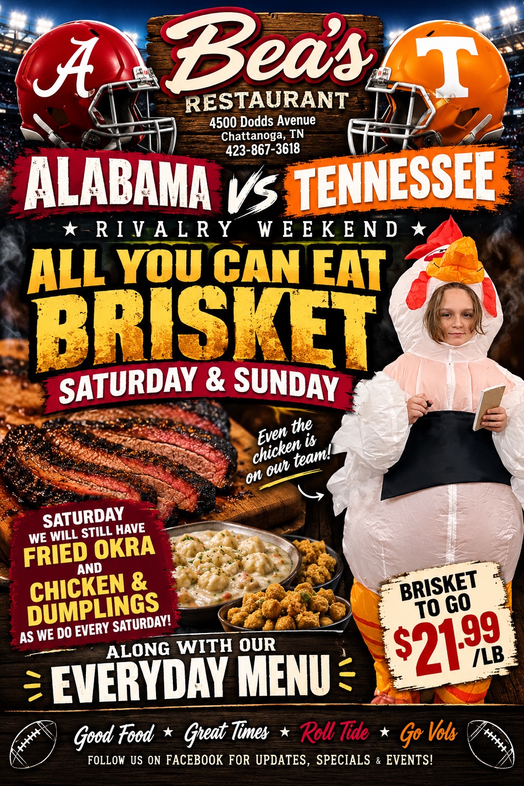 Rivalry weekend at Bea’s gather around the lazy Susan table for fun and ...