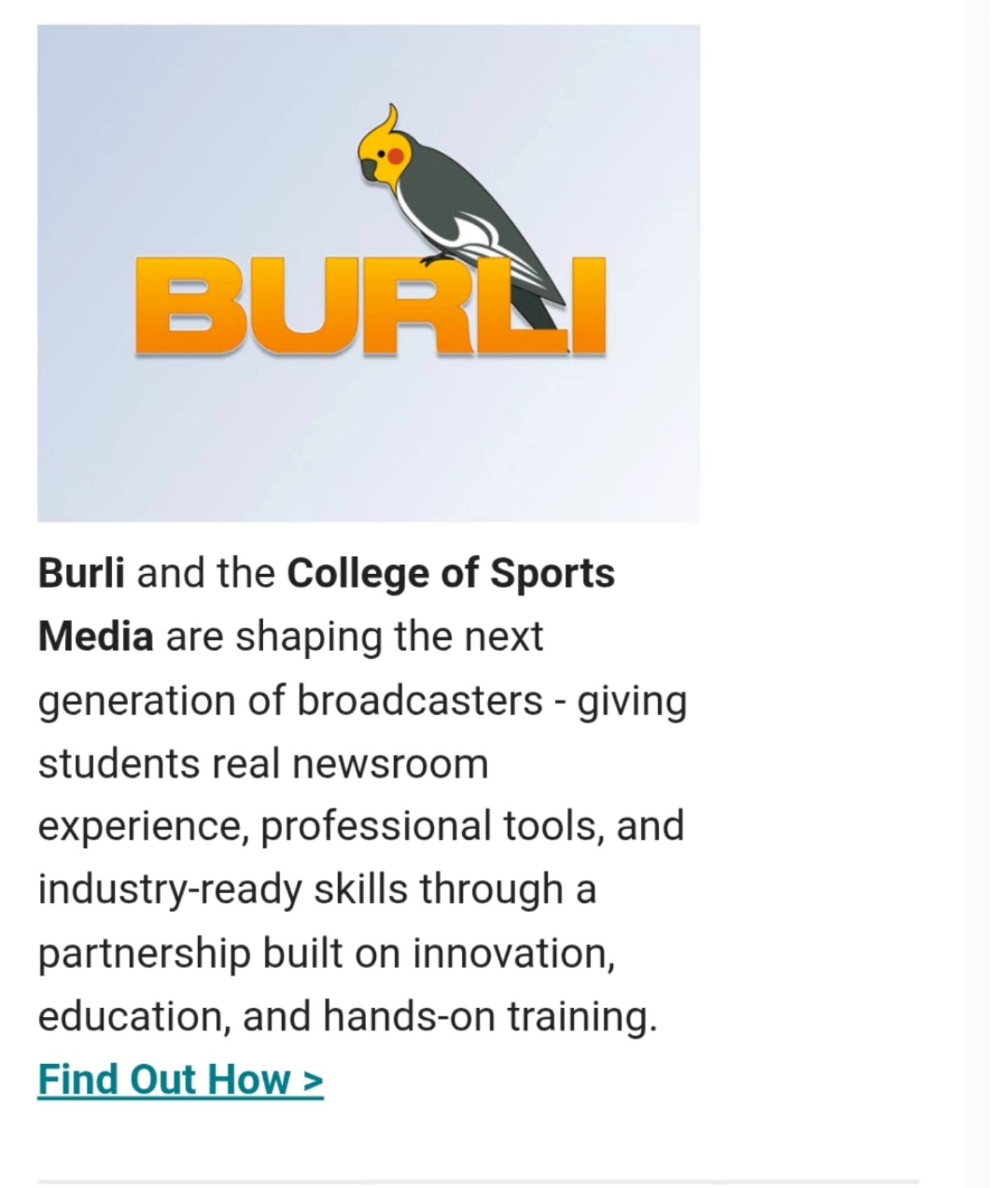 College of Sports Media | Toronto ON