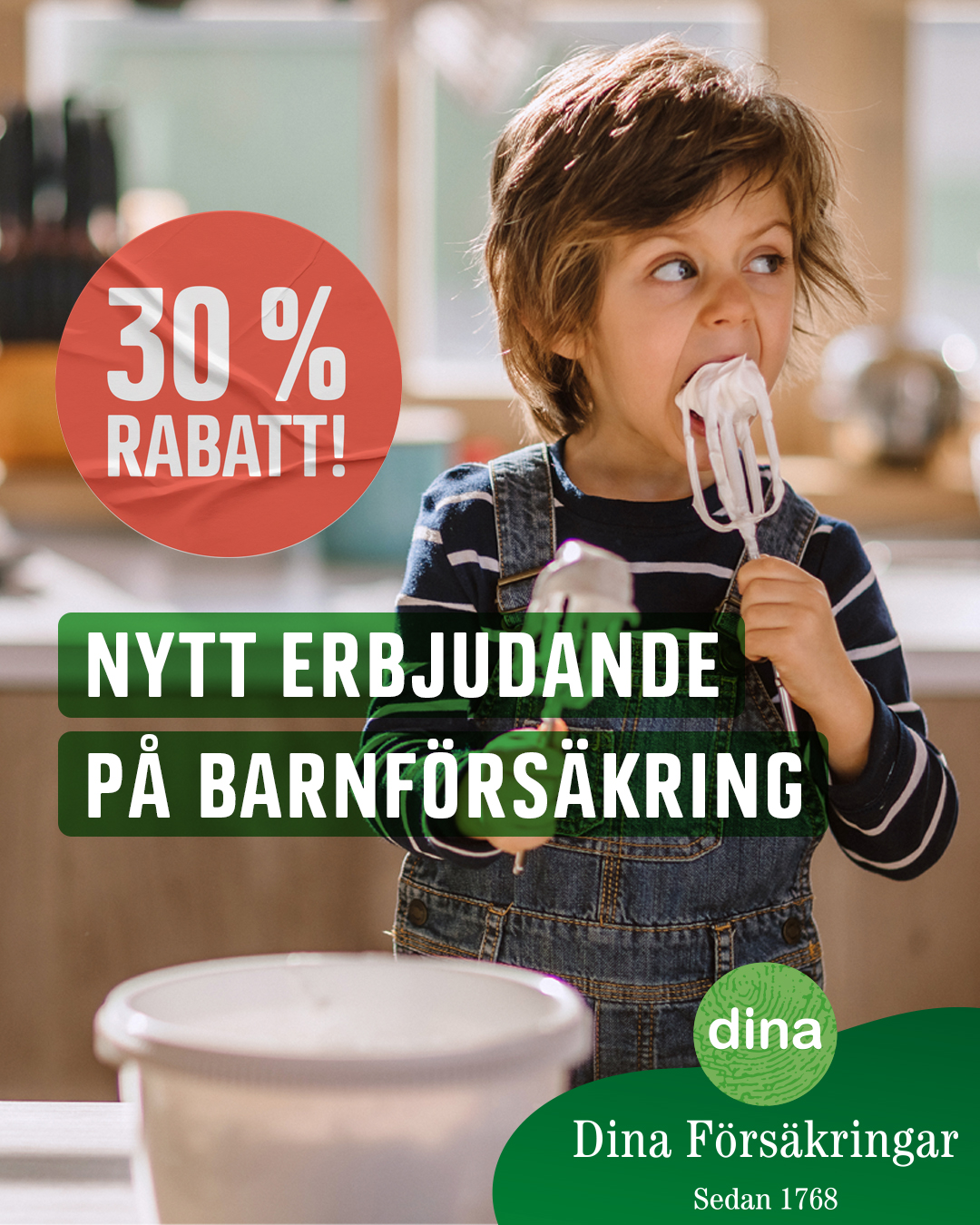 Dina - Ge ditt barn trygghet varje dag, dygnet runt💚 Om du tecknar vår ...