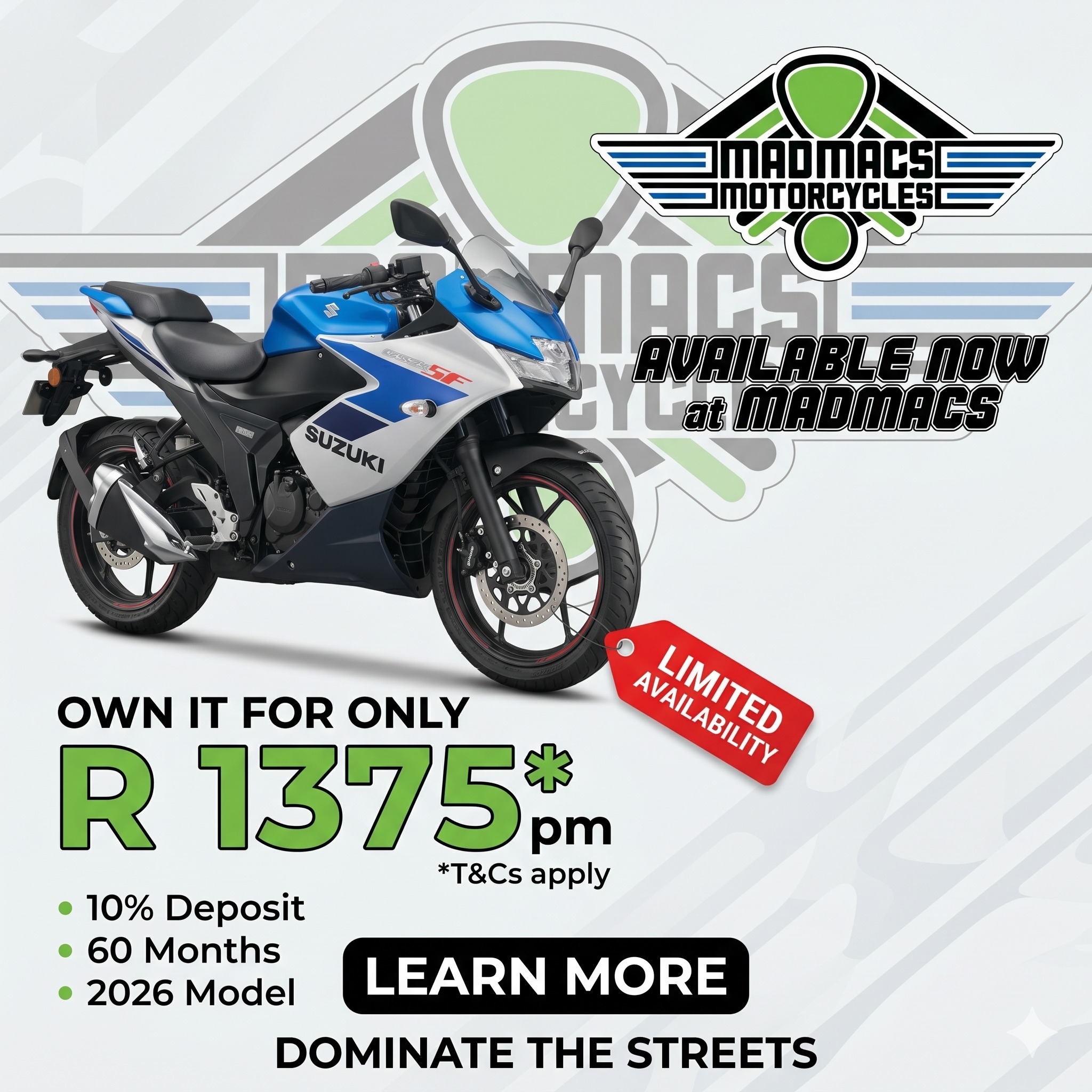 Dominate the Streets: The Suzuki GSX-250F Get ready to turn heads 