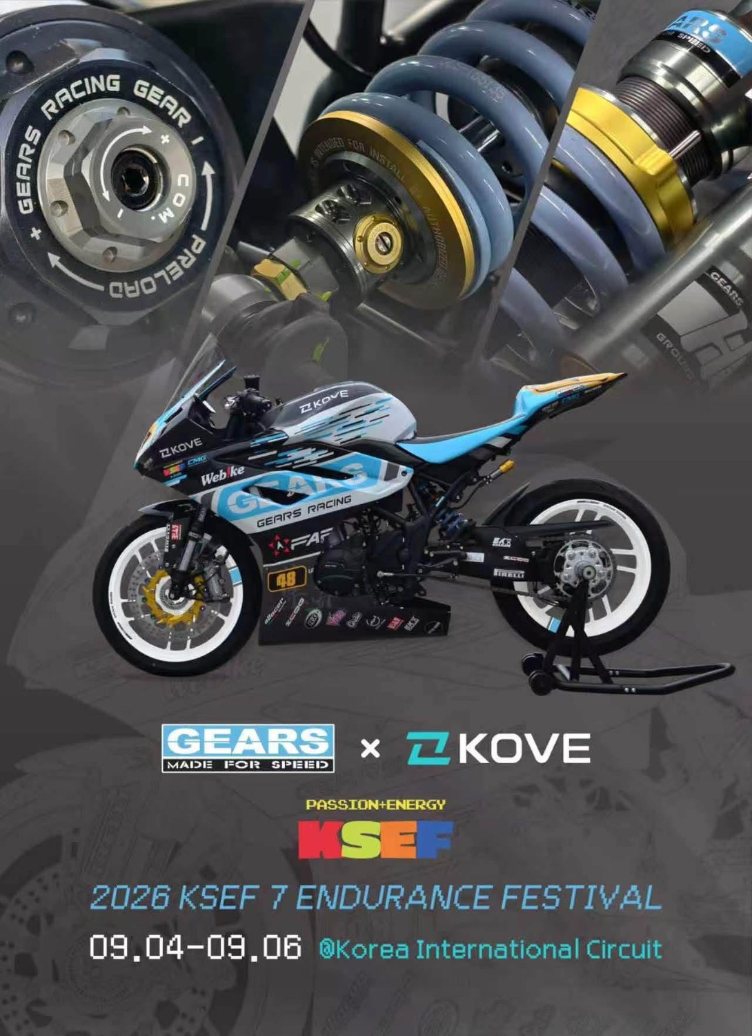 Gears Racing enters two Kove 350RR teams at 2026 KSEF 7