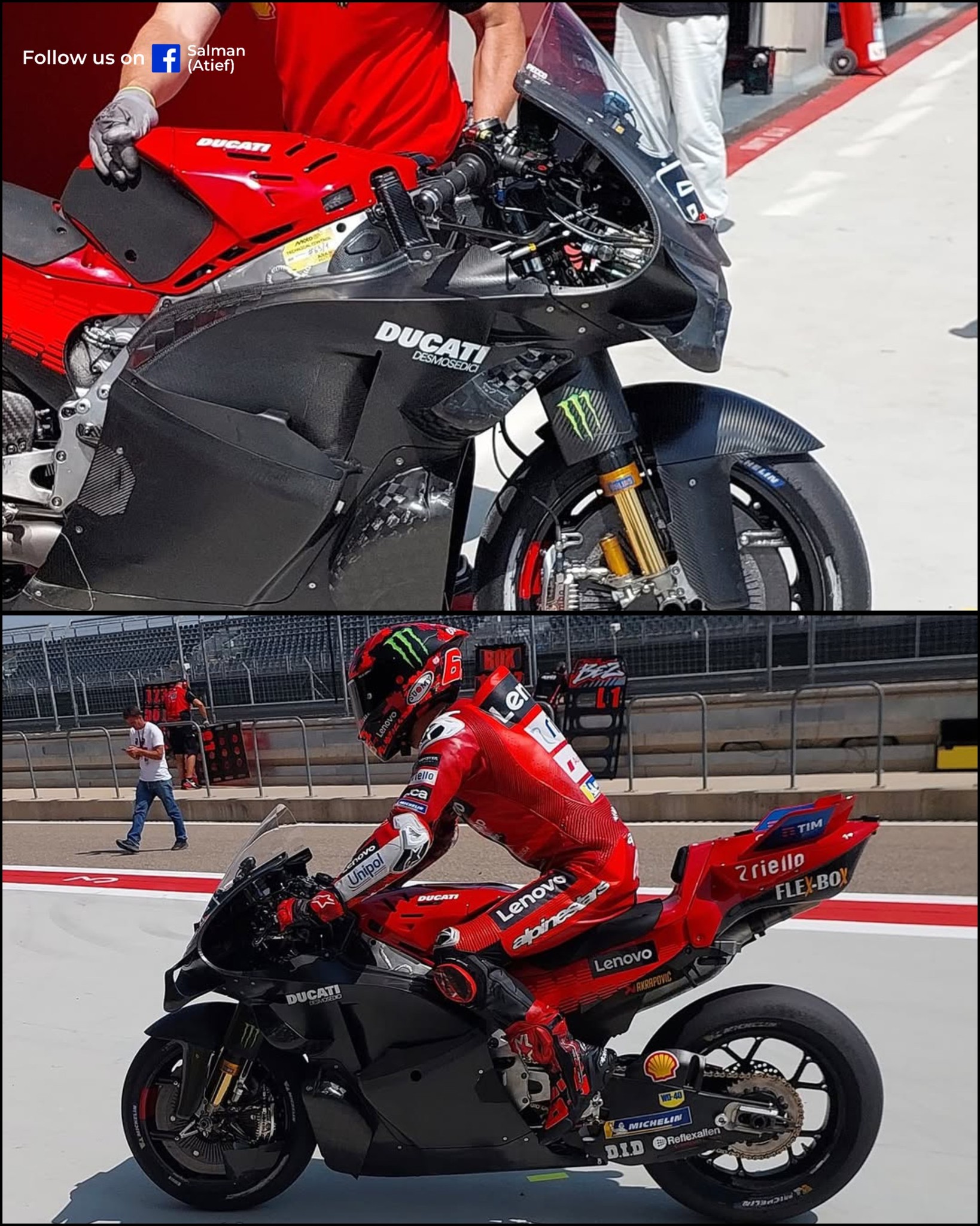 Marc Marquez and Fabio Di Giannantonio continue to use the updated