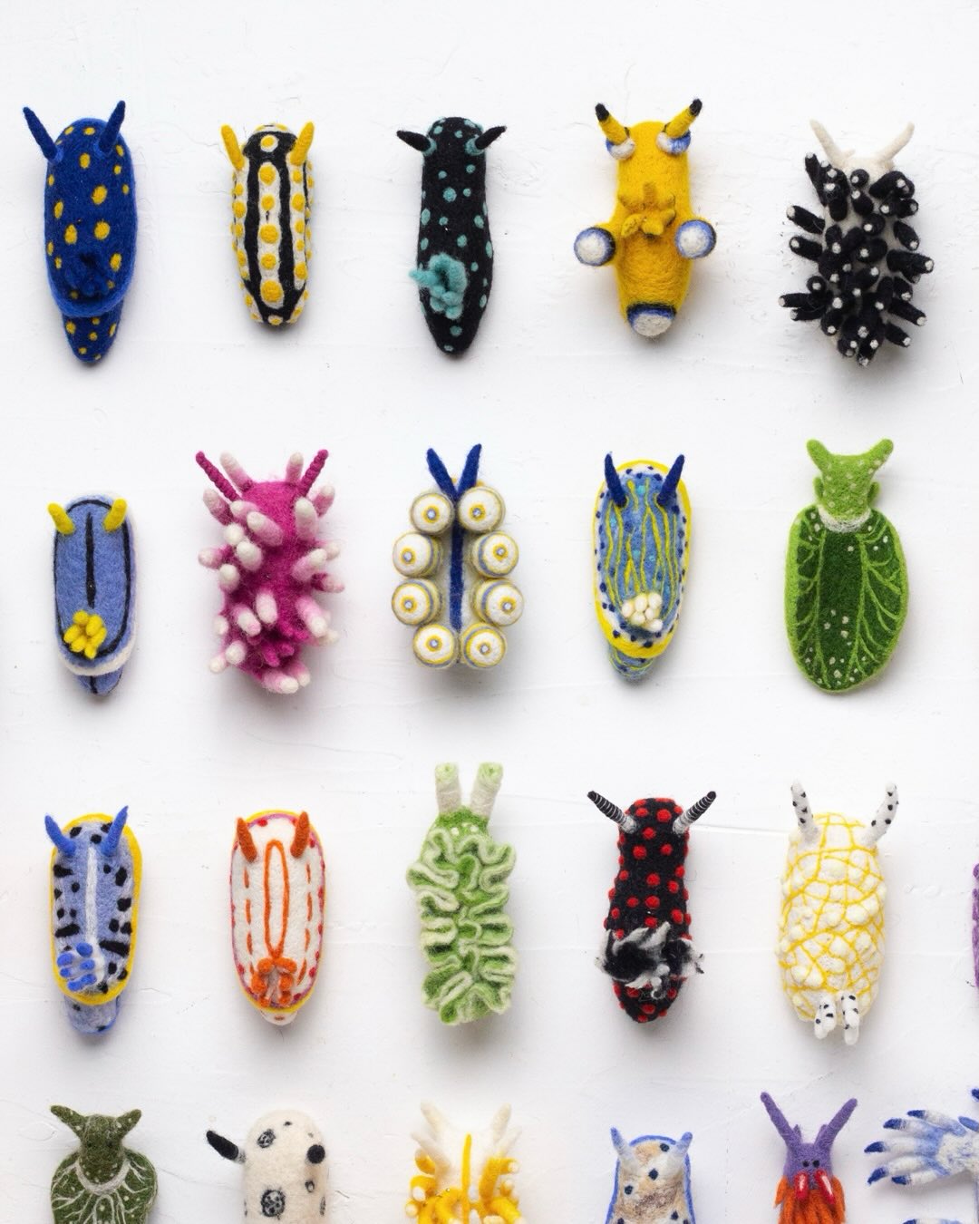 Fiber artworks by Arina Borevich recreate the vibrant forms of