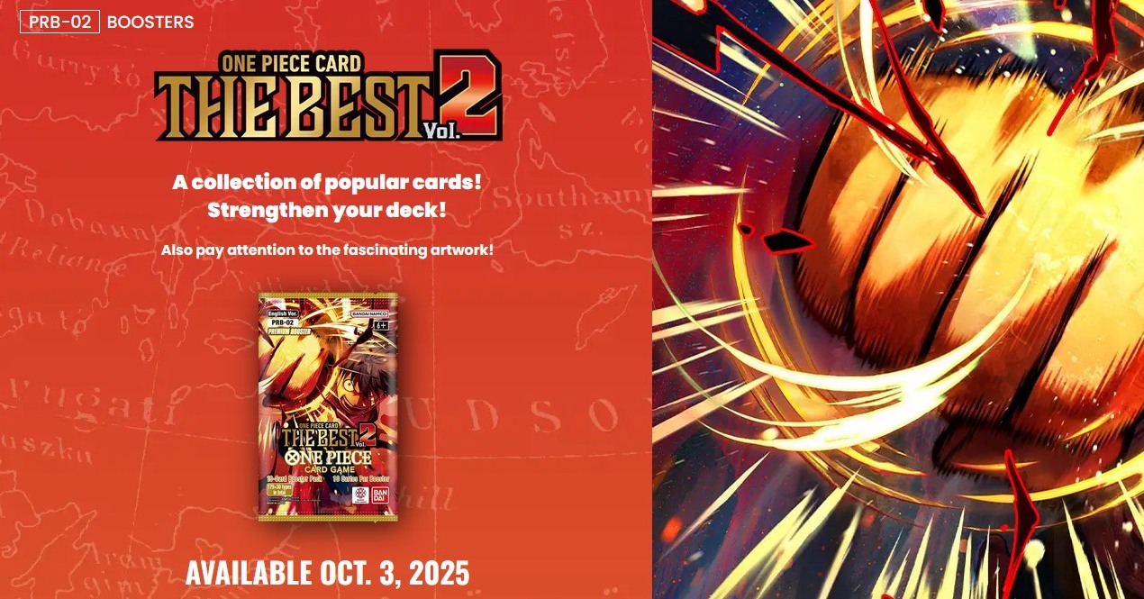 one piece tcg the best vol 2 PRB02 Premium Booster Volume Curated One Piece Card Game premium cards for collectors and fans Premium art and standout designs from the One Piece universe Perfect sealed gift for TCG players One Piece Card Game: THE