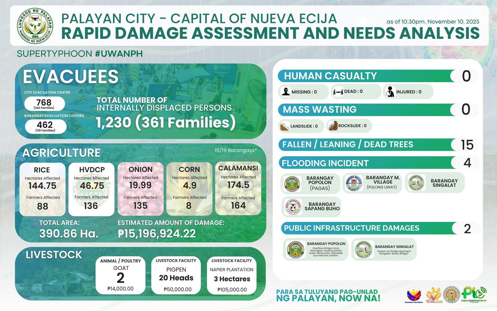 Mayor - ⚠️ RAPID DAMAGE ASSESSMENT AND NEEDS ANALYSIS | As of 10:30PM ...