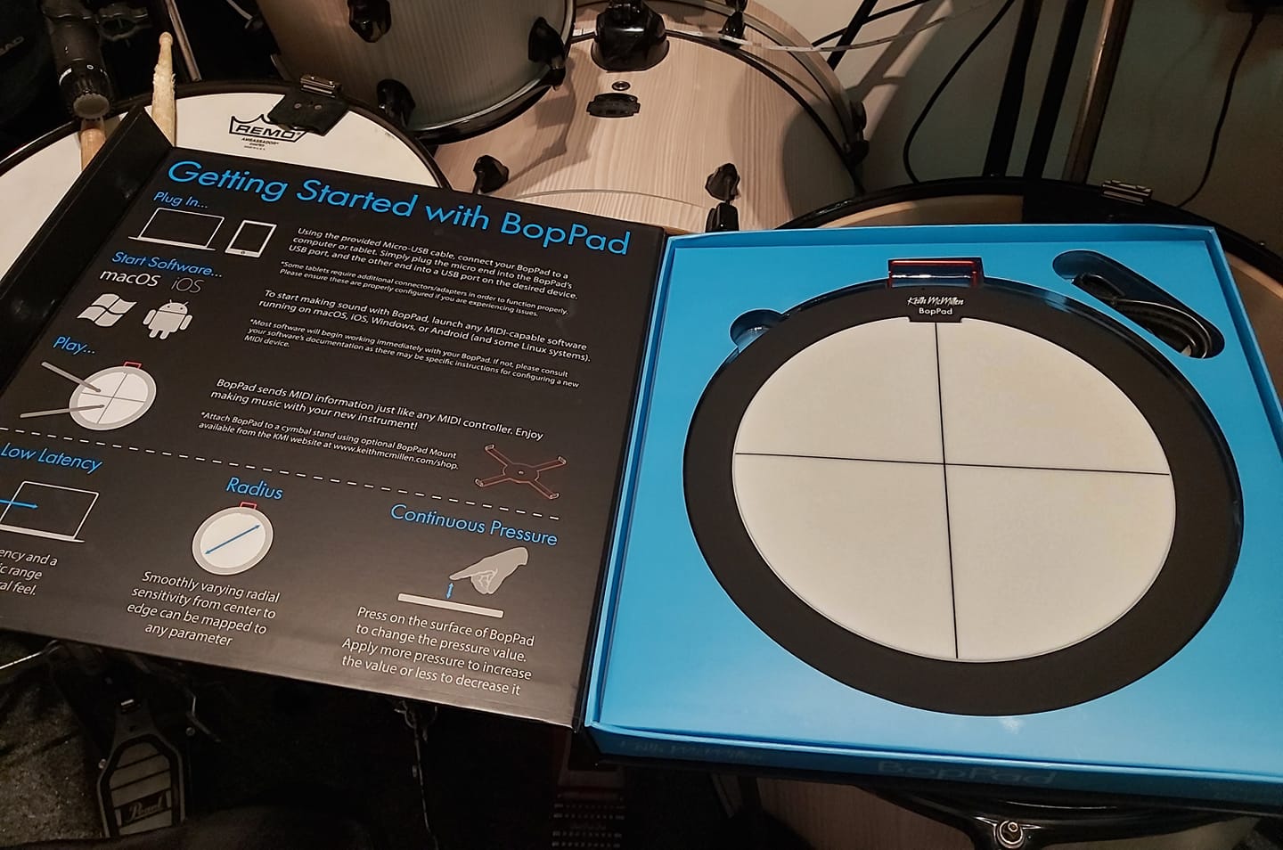 Tommaso Rosati is using Keith McMillen Instruments Bop Pad in a