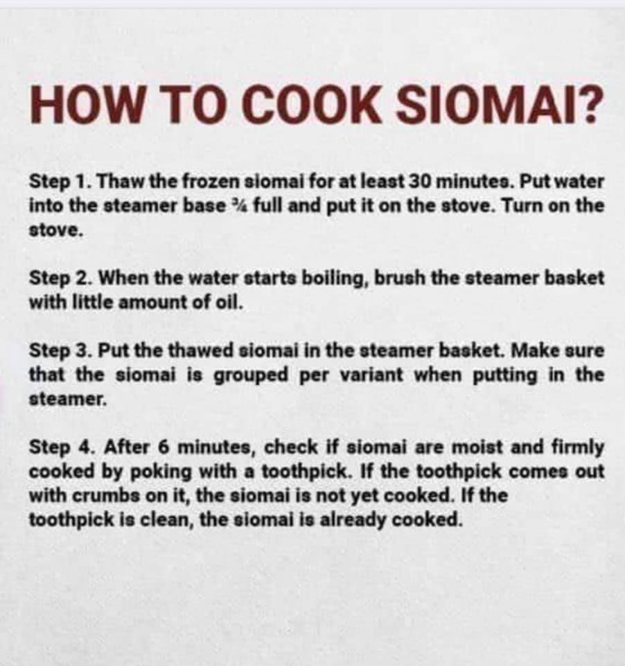 RTC Goodies - How to cook our Ready-to-cook Siomai,...