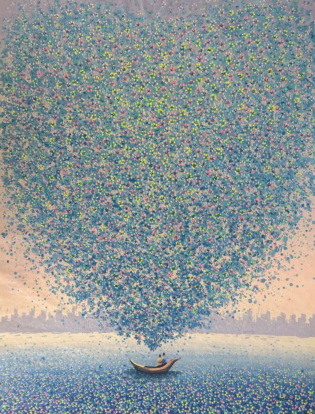 Je Shen, Jiangxi, China, is a contemporary artist celebrated for