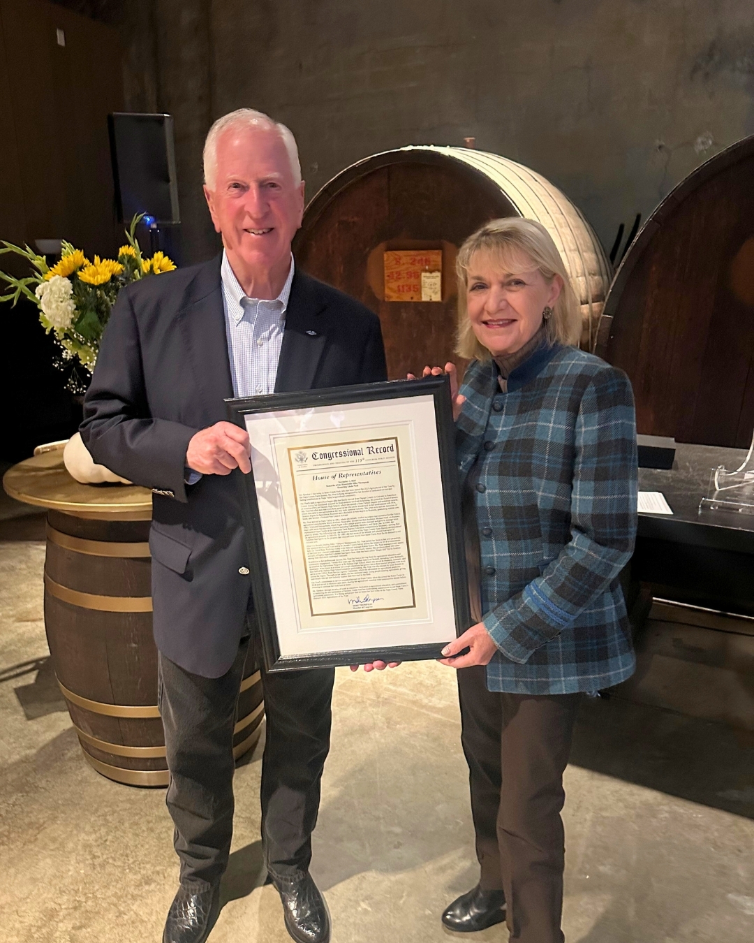 Congressman - Great evening celebrating Napa County’s incredible ...
