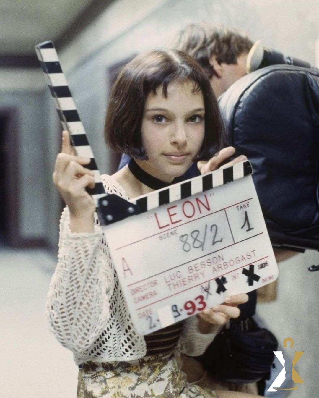Hollywood - An iconic behind-the-scenes snapshot featuring a young ...