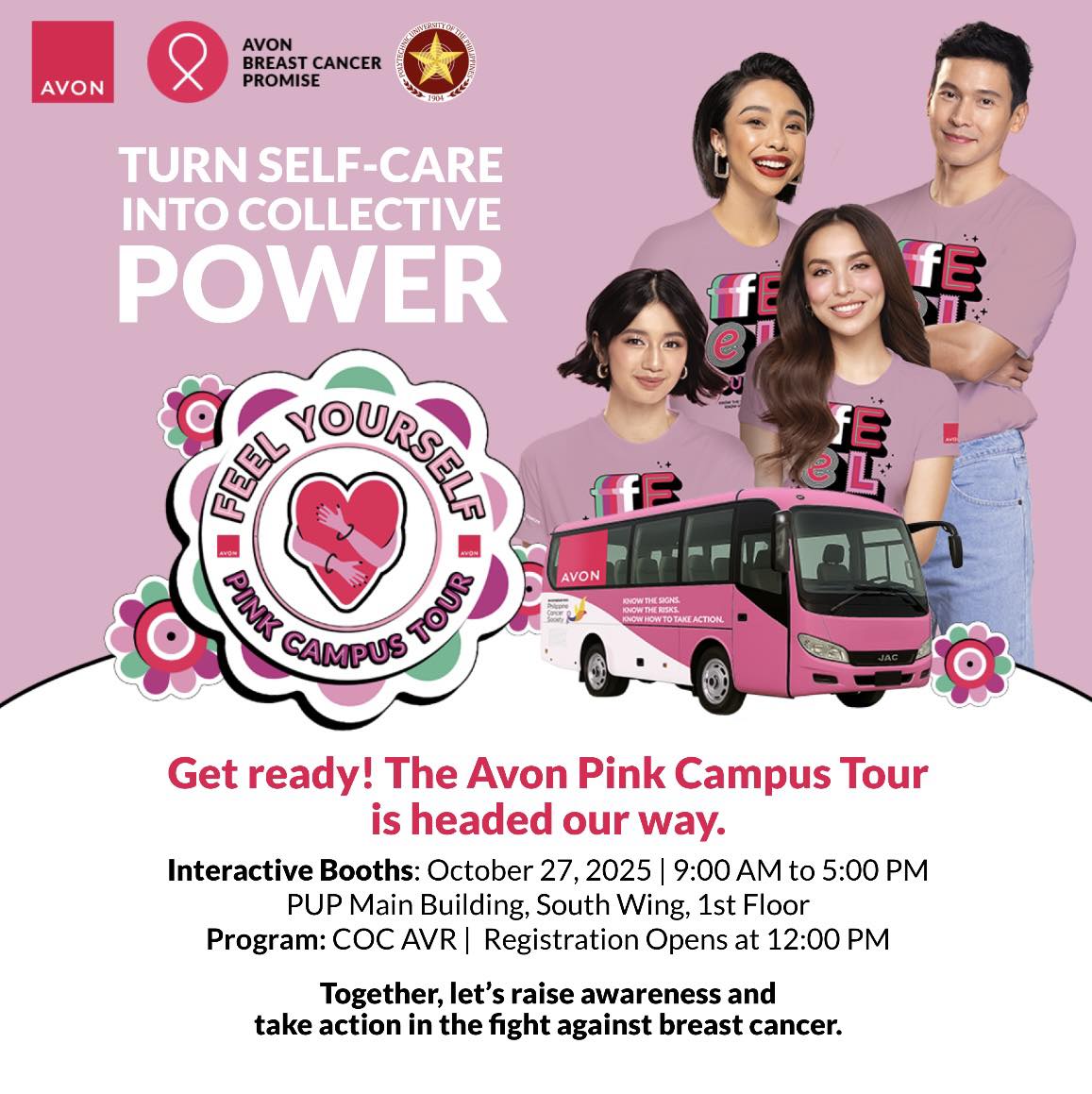 The Avon Pink Campus Tour 2025 is here! 🌸💖 Join us and @avonph for an ...