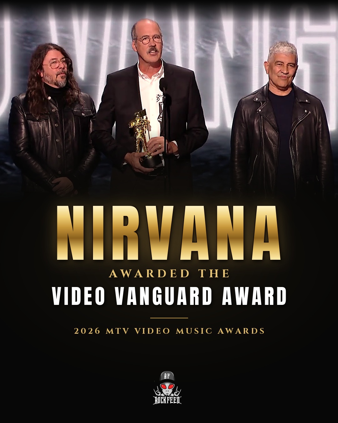 Nirvana received the Video Vanguard Award at the 2026 MTV VMAs