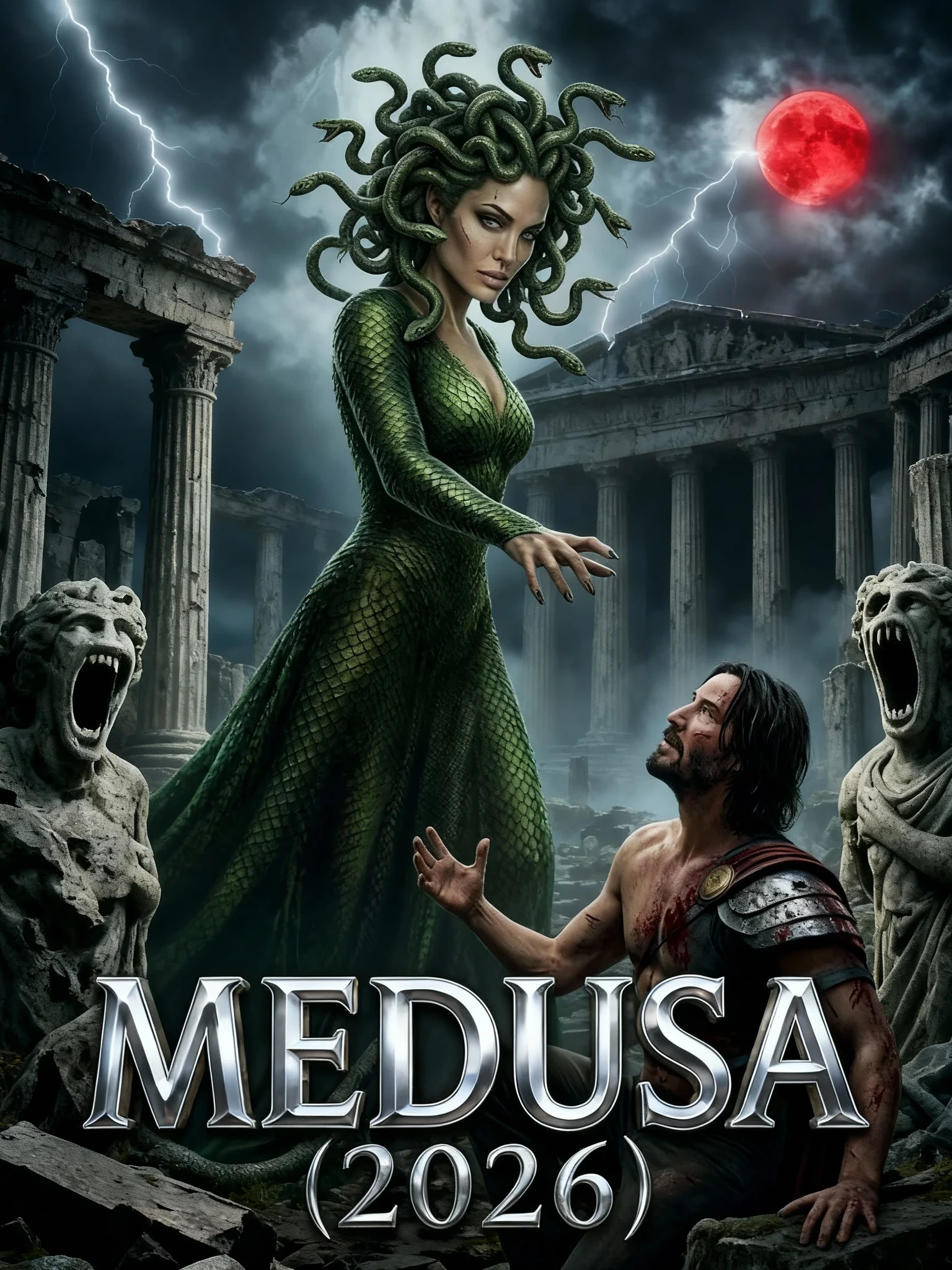 Movie - 🔥🐍 MEDUSA (2026) ⚔️ ⭐ Starring: Angelina Jolie, Keara Nu “She ...