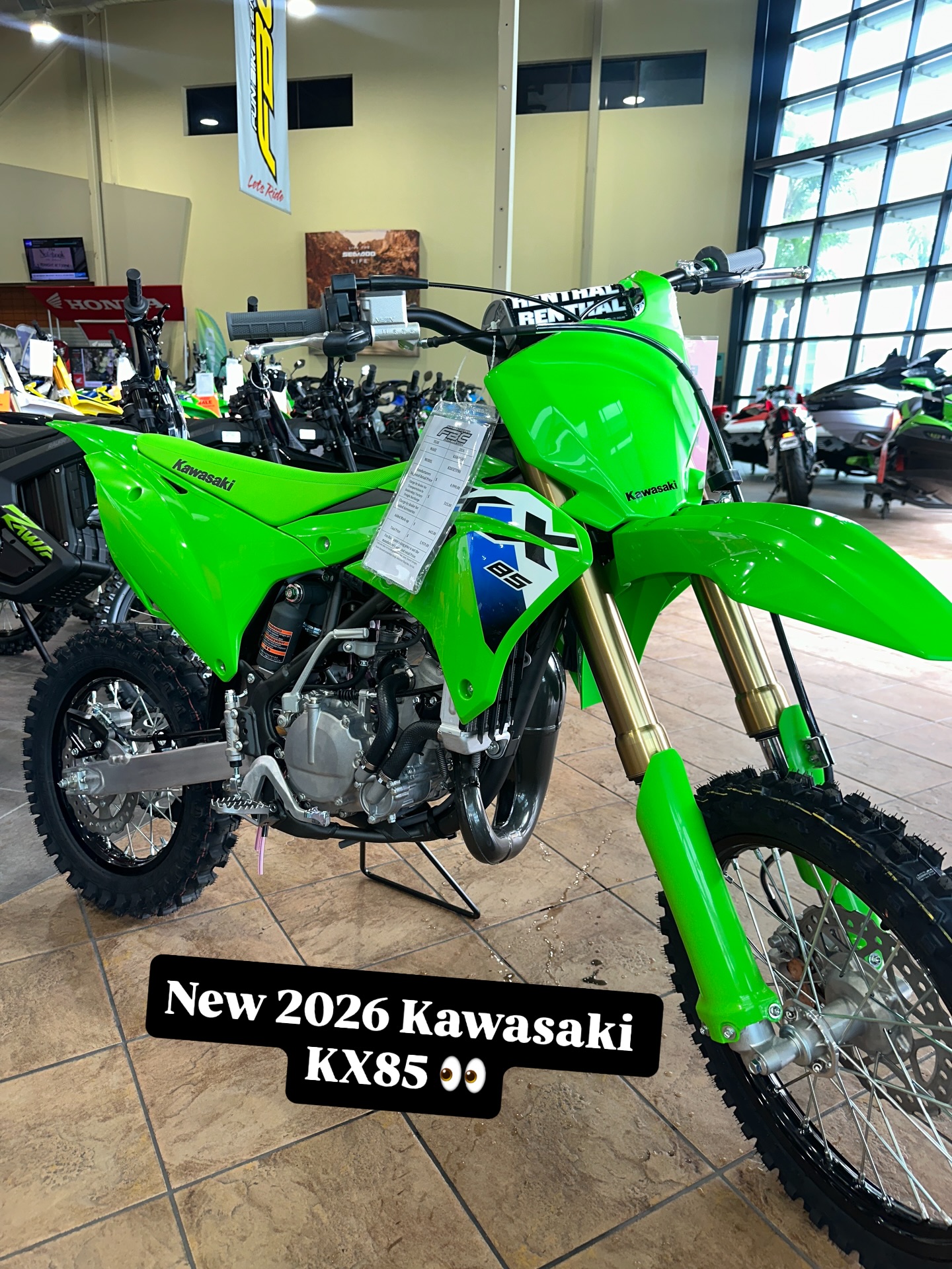 Checking out the new 2026 Kawasaki KX85? and more deals at 