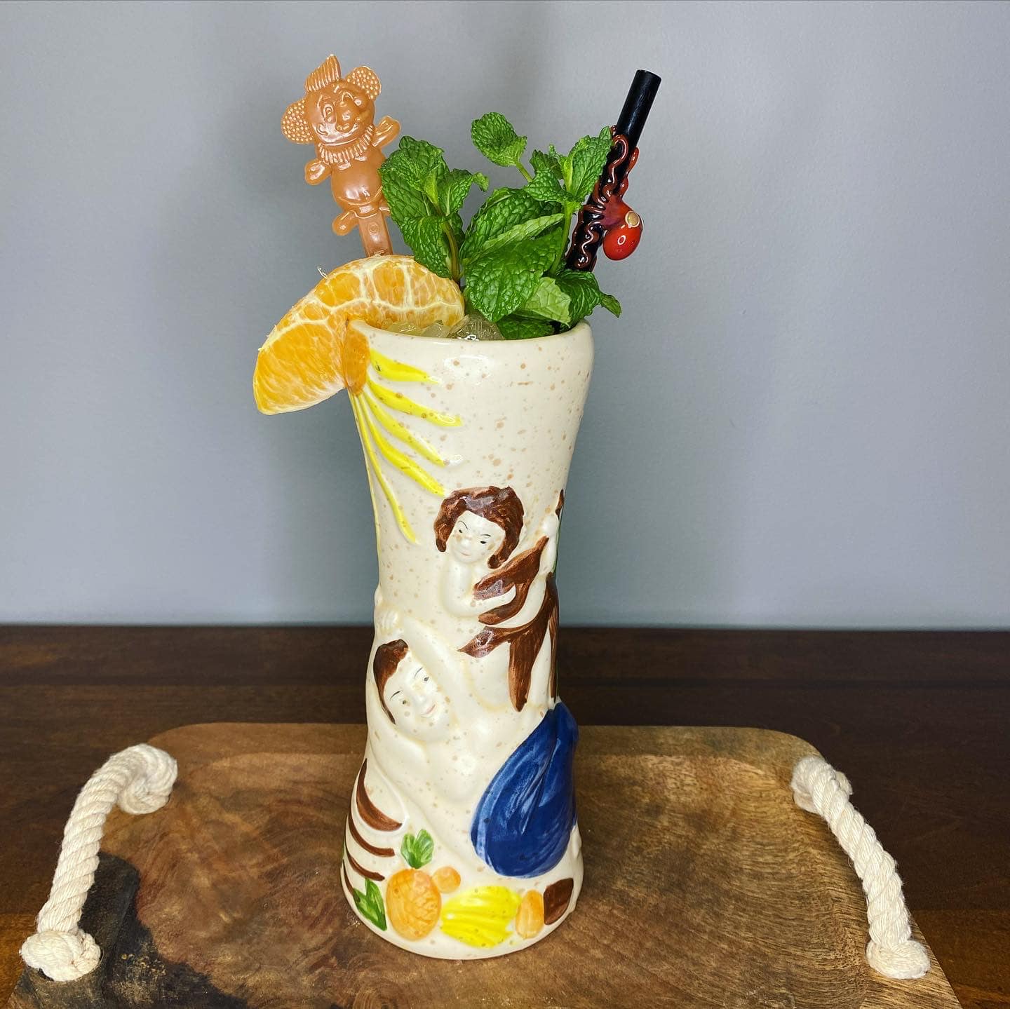 Trader Vic's Samoa Fog Cutter mug and Scorpion Bowl