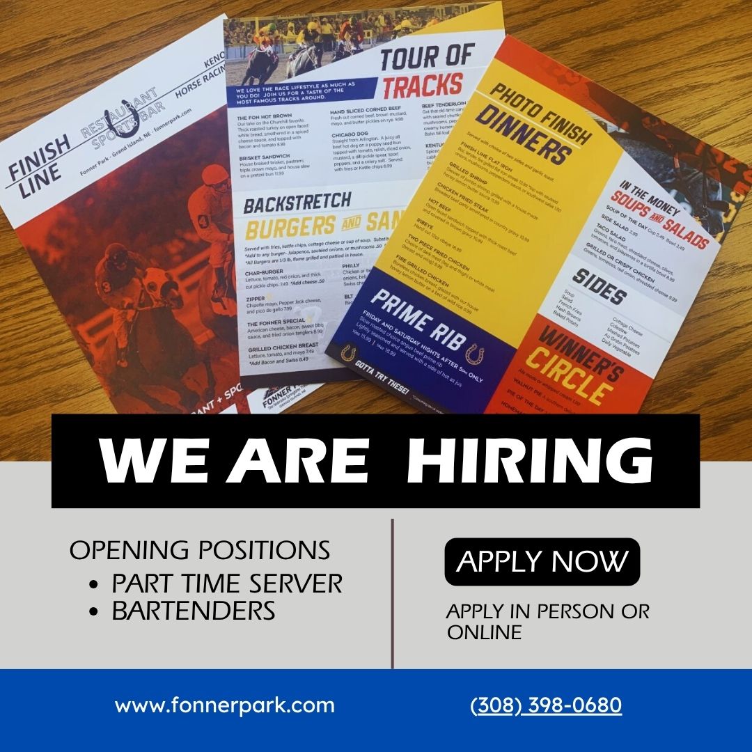 Fonner - The Finish Line at Fonner Park is actively seeking ...