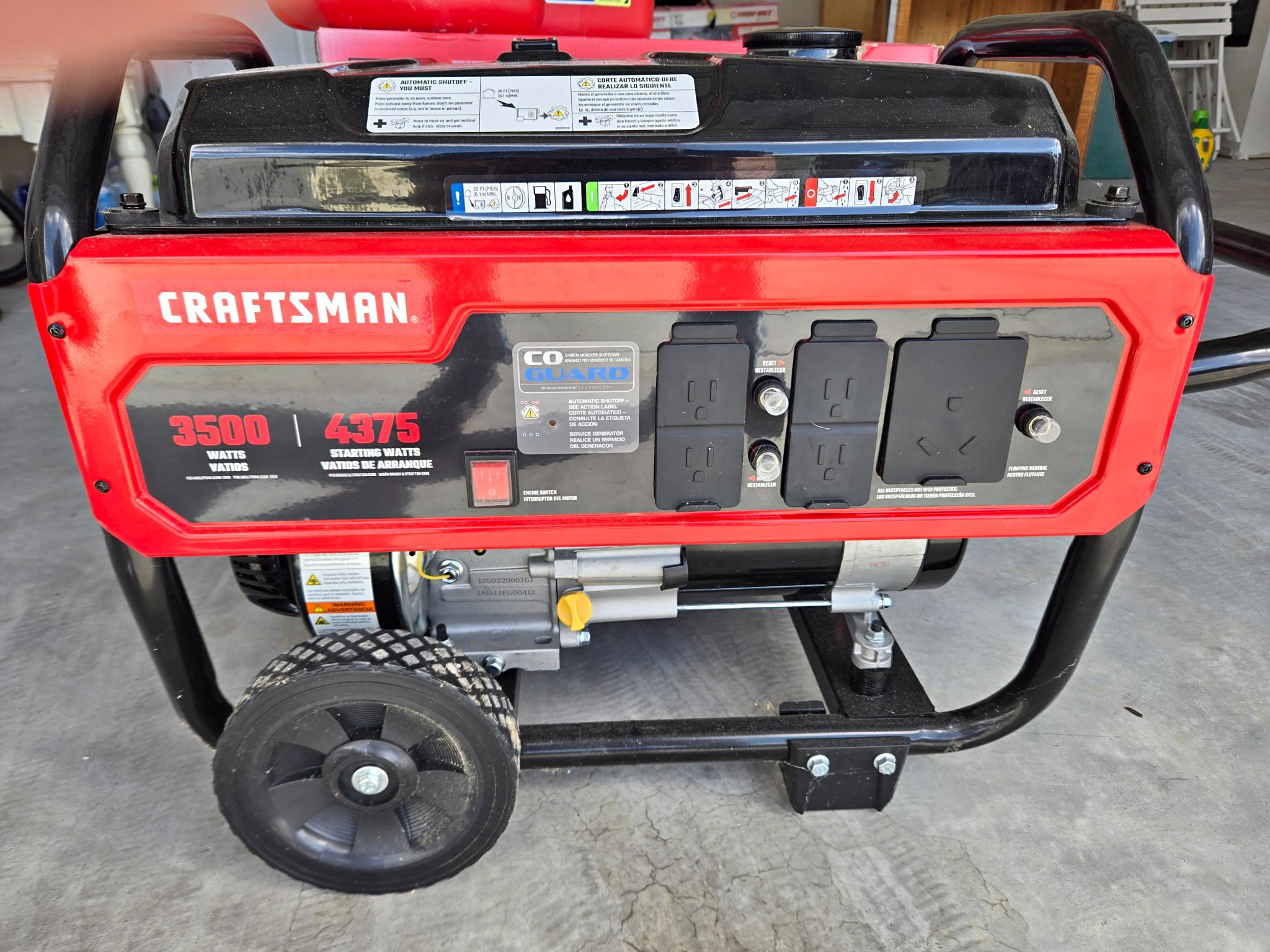 3500 Watt Craftsman Generator