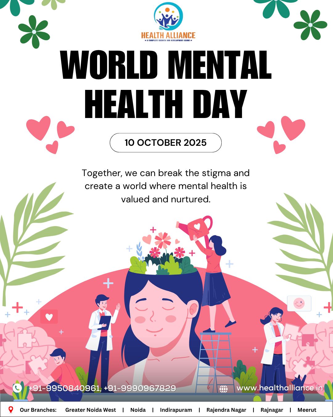 Health - 🌿 World Mental Health Day | 10 October 2025 🌿 Today, let’s ...
