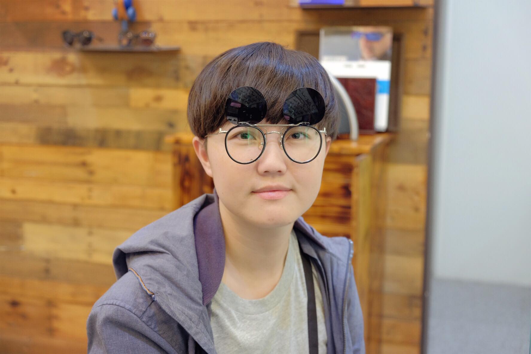 Freds - Pine 1008 -black/silver with silver rim /grey lens 