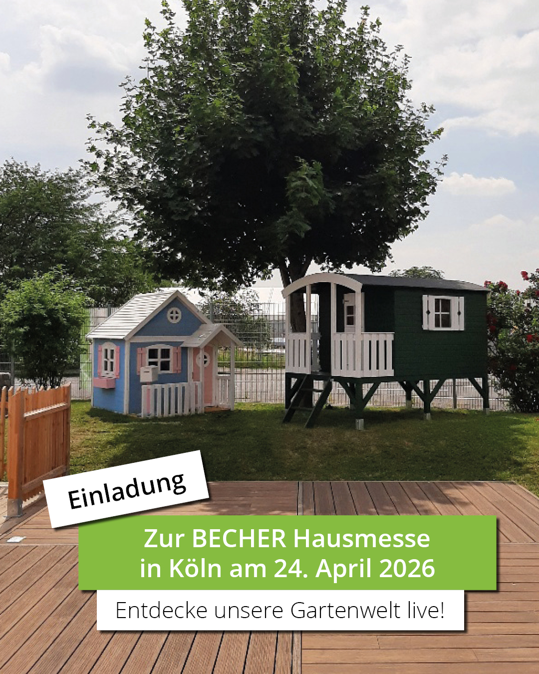 🌿 Einladung zur BECHER Hausmesse in Köln 🌿 Am Freitag, den 24. April 2026, ist es soweit: Wir öffnen die Türen unserer BECHER Gartenwelt – und du bist herzlich eingeladen! 📅 Freitag