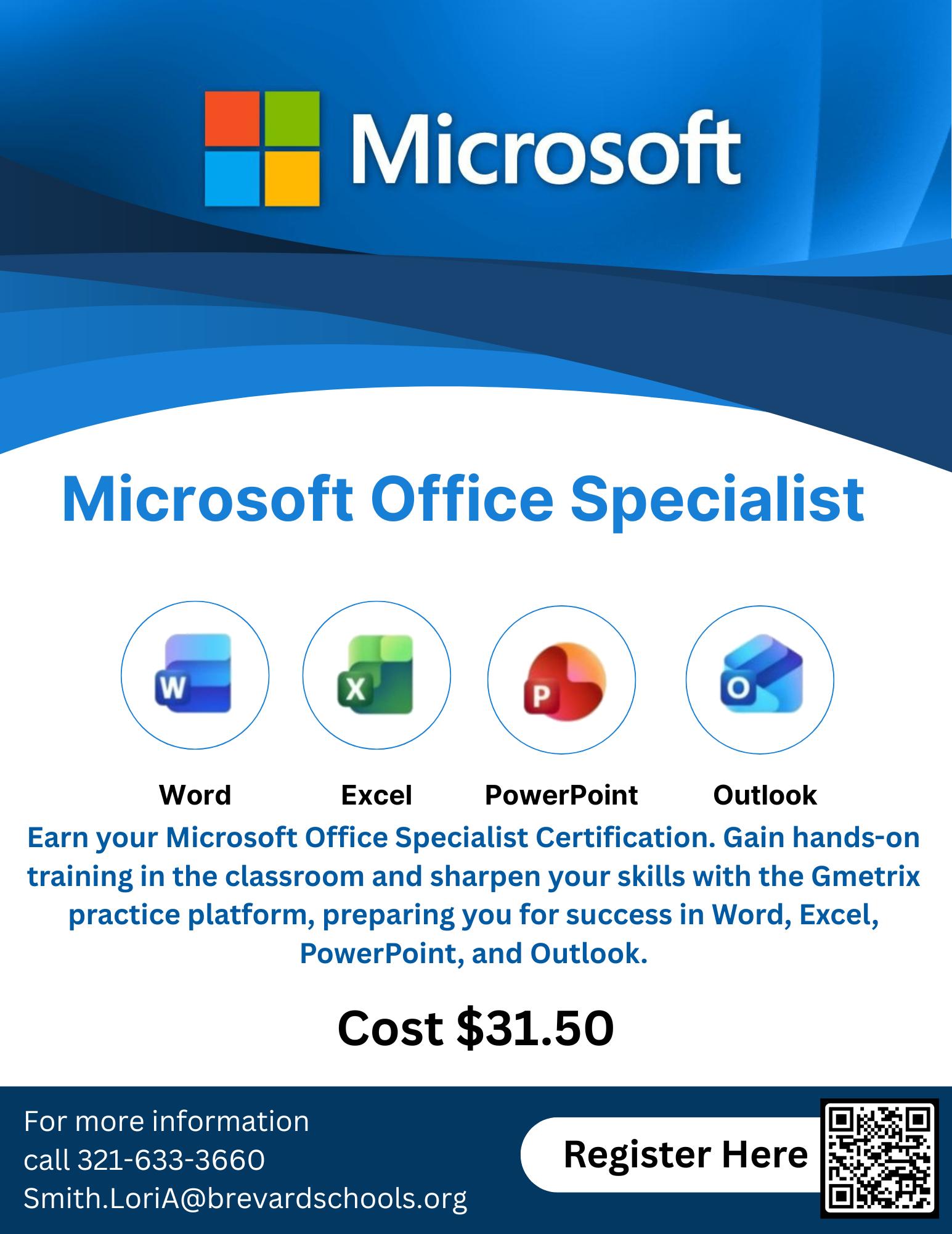 Did you know you can earn your Microsoft Office Specialist 