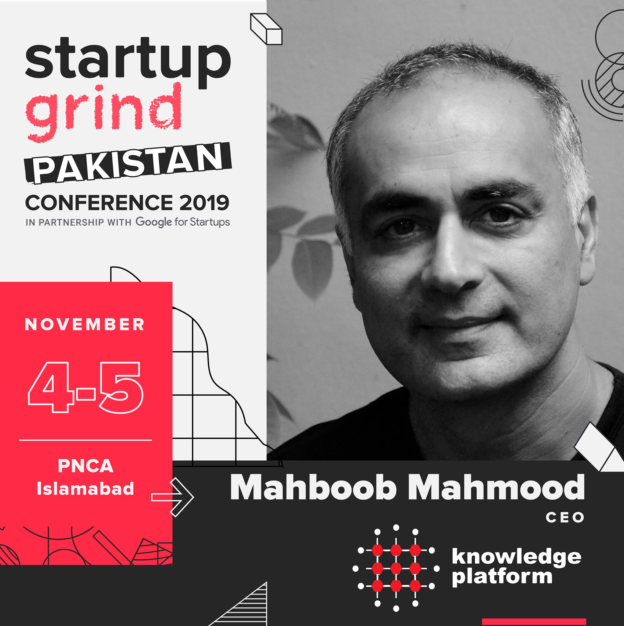 Startup Grind Islamabad - Mahboob Mehmood, Founder and CEO of Knowledge ...