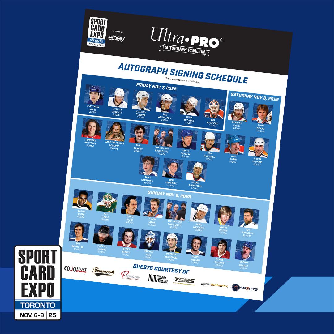 Sport - Start your planning! The Ultra PRO Autograph Pavilion Guest ...
