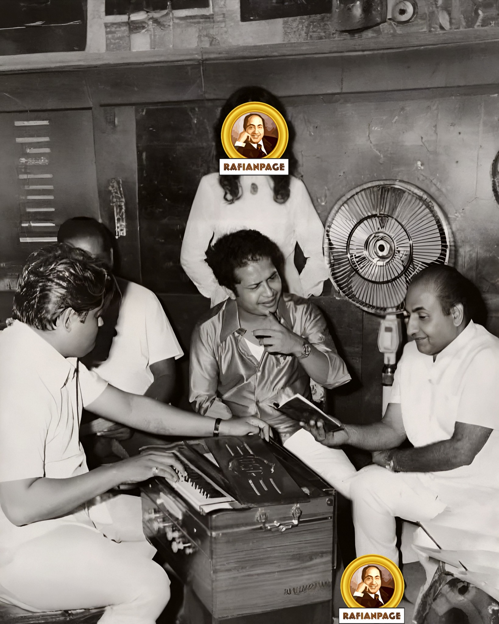 Rafianpage - In this timeless photograph, Rafi Sahab sits beside the ...