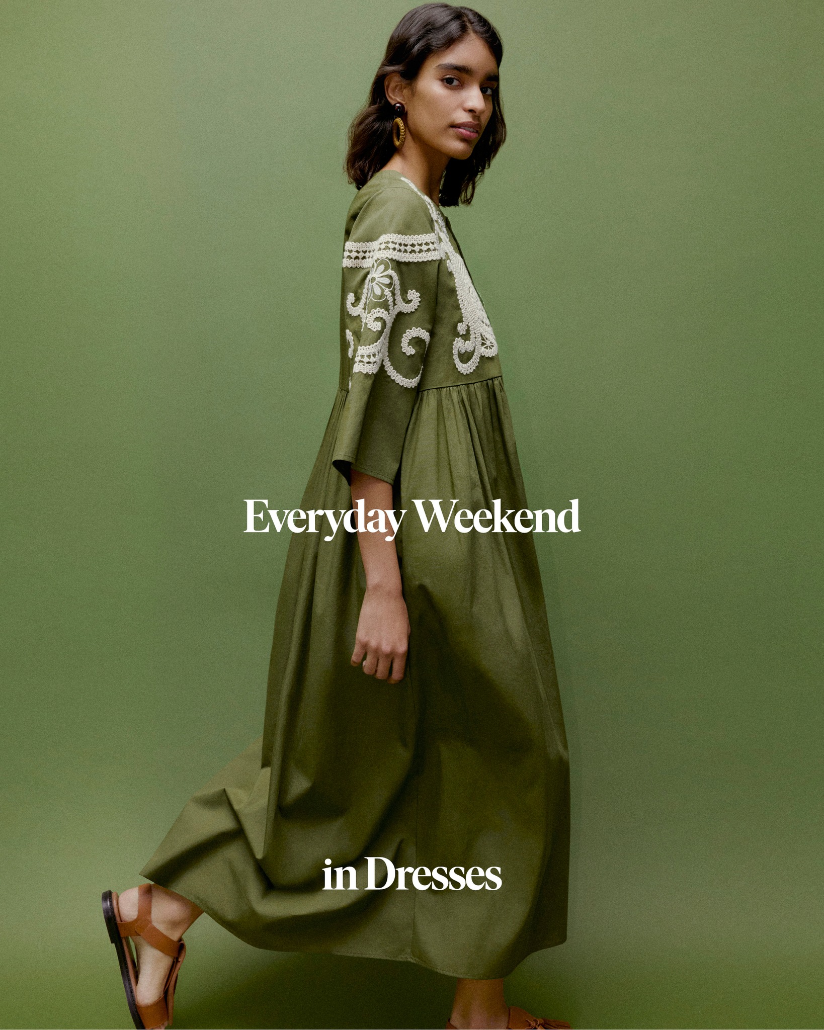 max mara weekend green dress Light layers and flowing silhouettes for the everyday.⁠ Explore more on.weekendmaxmara.com/Dress max mara dresses