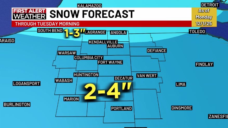 Matt - Snow is on our doorstep again! Expect increasing light snow ...