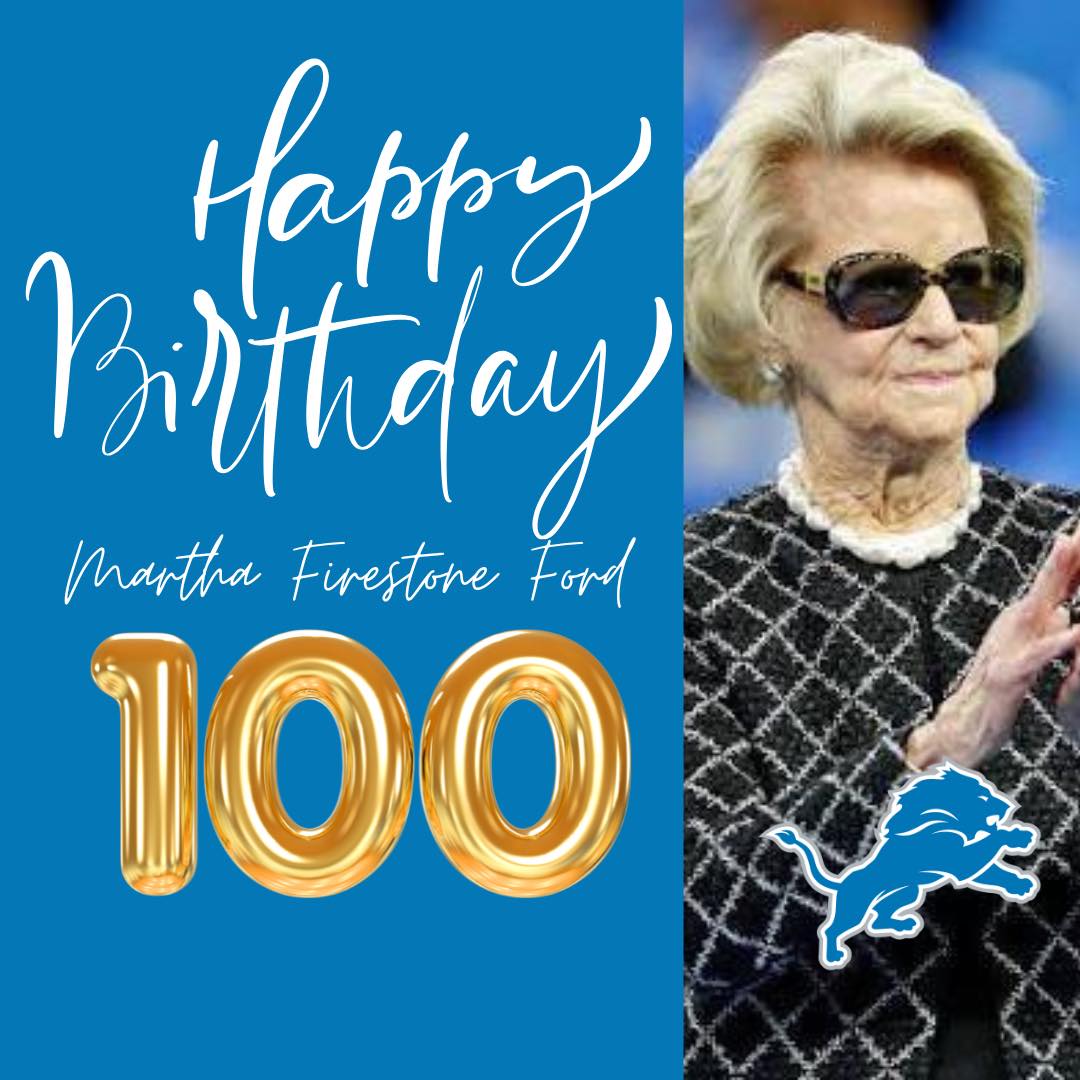 Happy 100th Birthday, Martha... - Detroit Lions News Podcast | Facebook