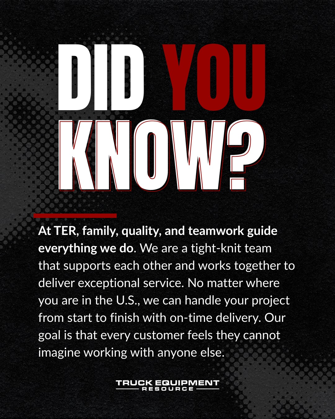 At TER, every project reflects... - Truck Equipment Resource | Facebook