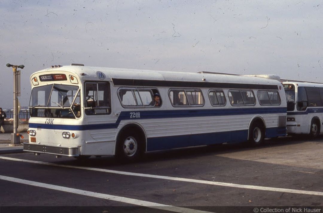 1974 Flxible New Look bus on M16 route in Manhattan