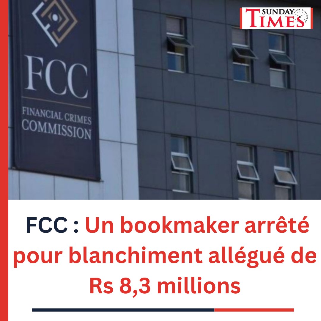Sunday TIMES - 🔴 FCC : Un bookmaker arrêté pour... | Facebook