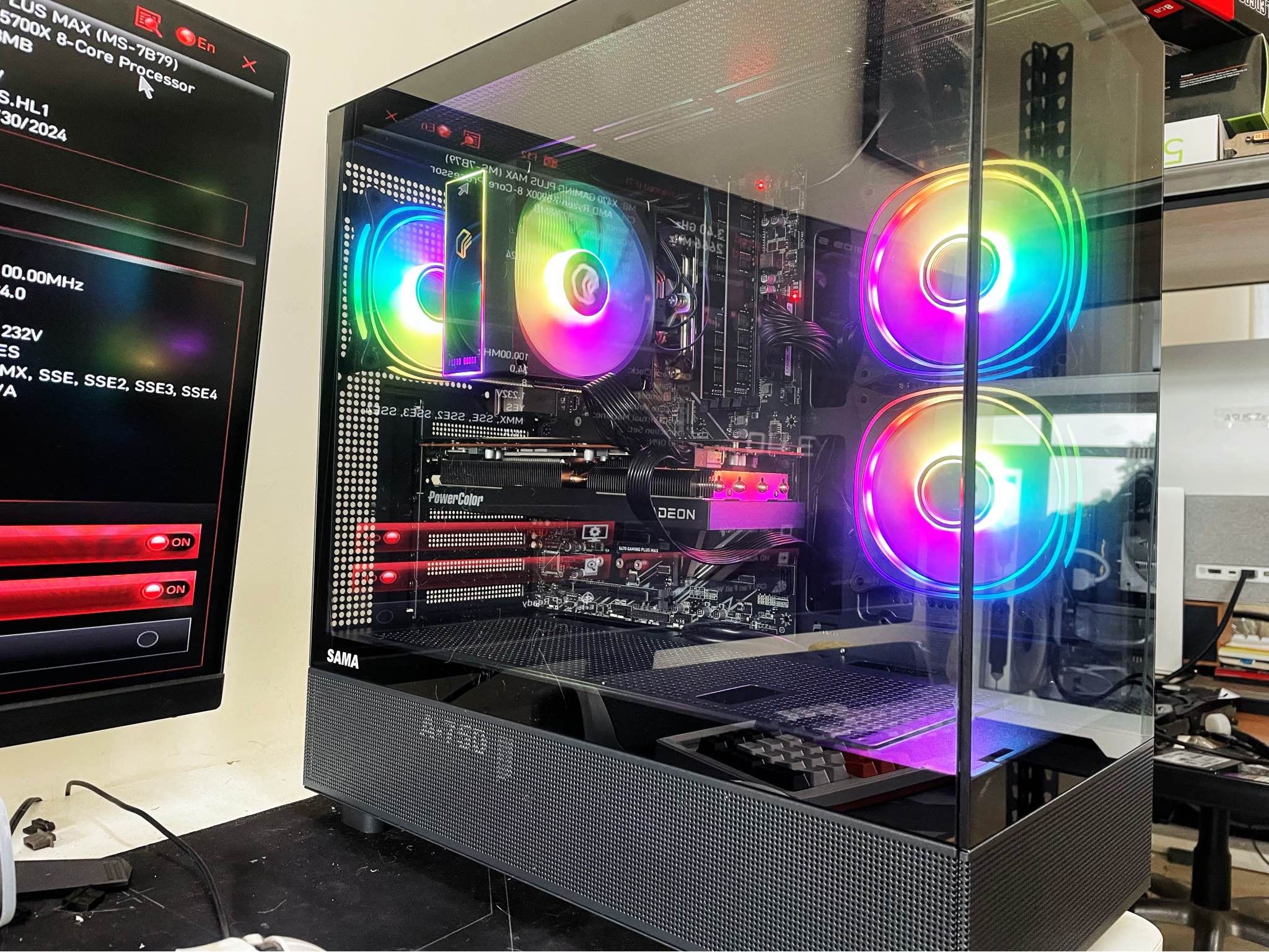 R7 5700x+Rx7800xt 16g(4070效能）4k遊戲主機 高cp值 Cs2 apex 黑悟空 地平線5 燕雲十六聲 三角洲 ...